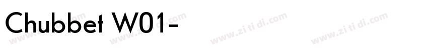 Chubbet W01字体转换